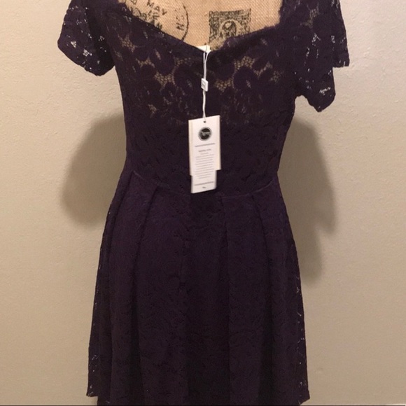Brand NWT Miss Mny Lace Formal/Cocktail Dress - L - Picture 2 of 6